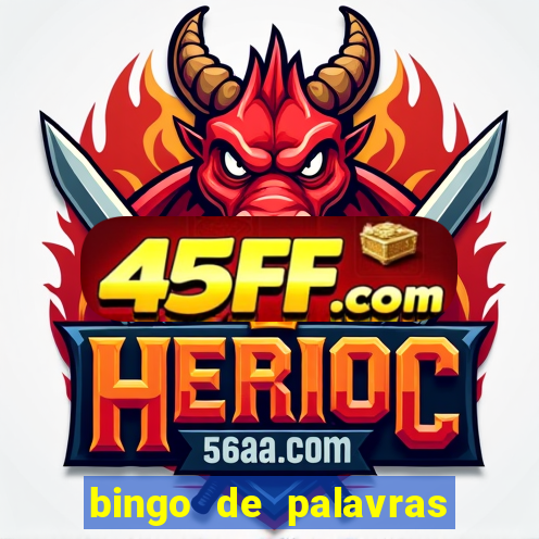 bingo de palavras cha de bebe